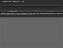 Tablet Screenshot of creativemarketplace.com